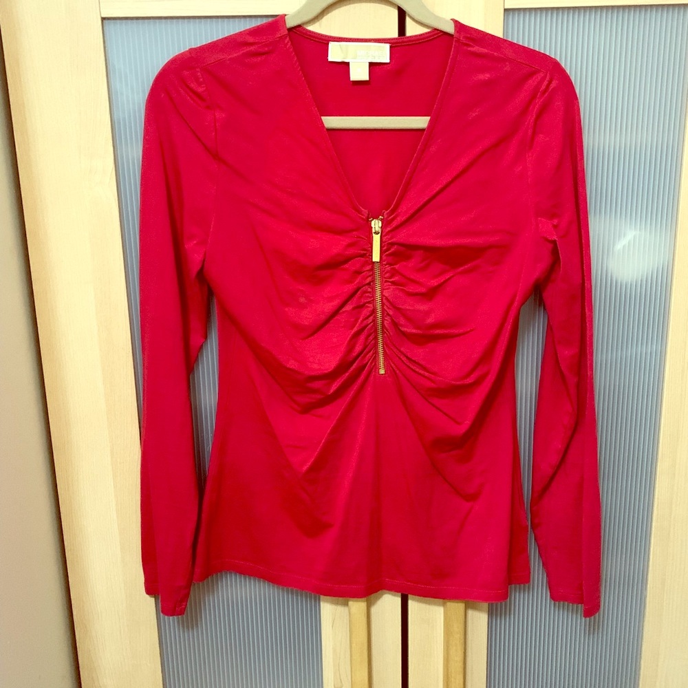 Michael Kors zipper blouse